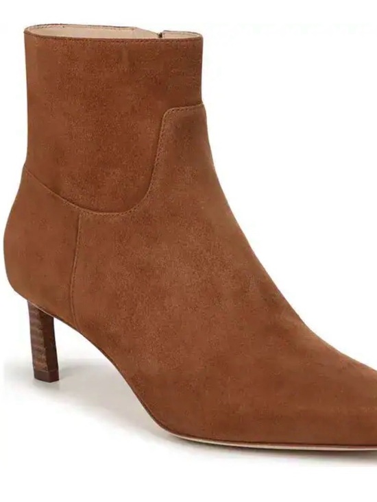 Veronica Beard Shoes - Veronica Beard Tan Kelby Suede Pointed Toe Ankle Boot